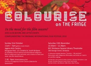 Colourise on the Fringe 'Transformative' Flyer 2010